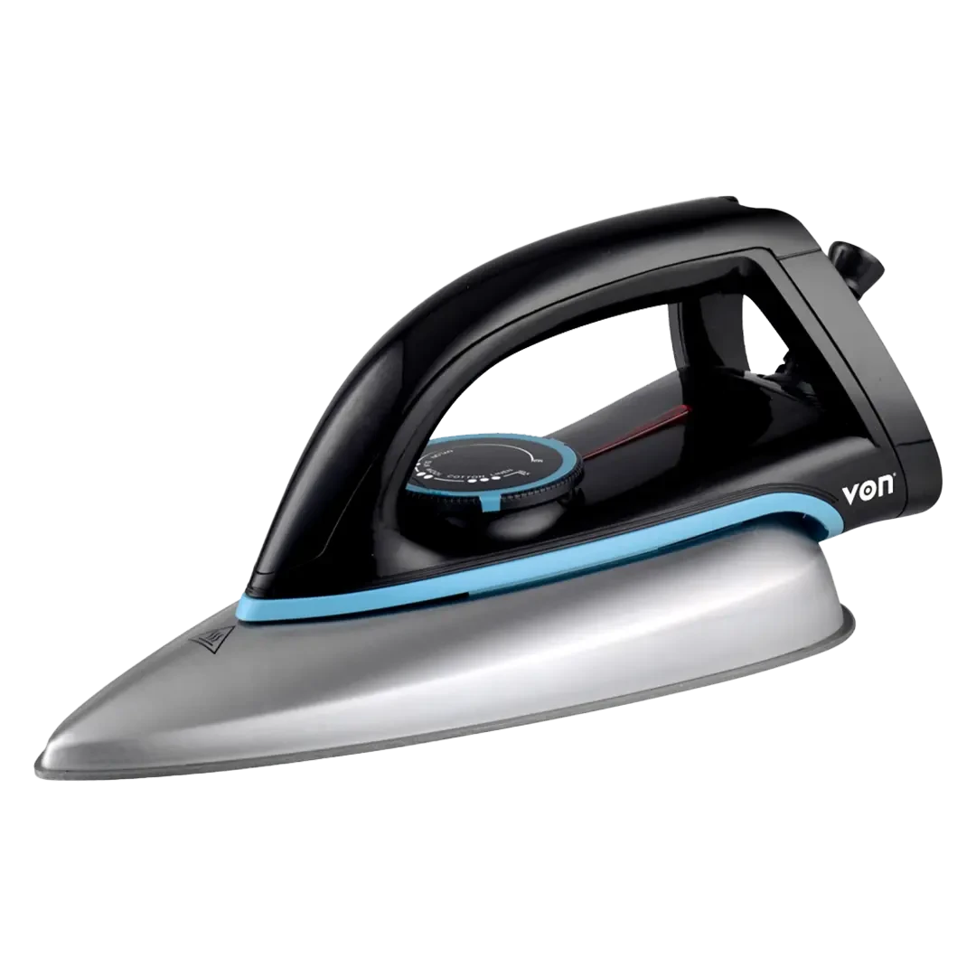 VON VSID12BSK Dry Iron - Nonstick Teflon Soleplate, 1000W
